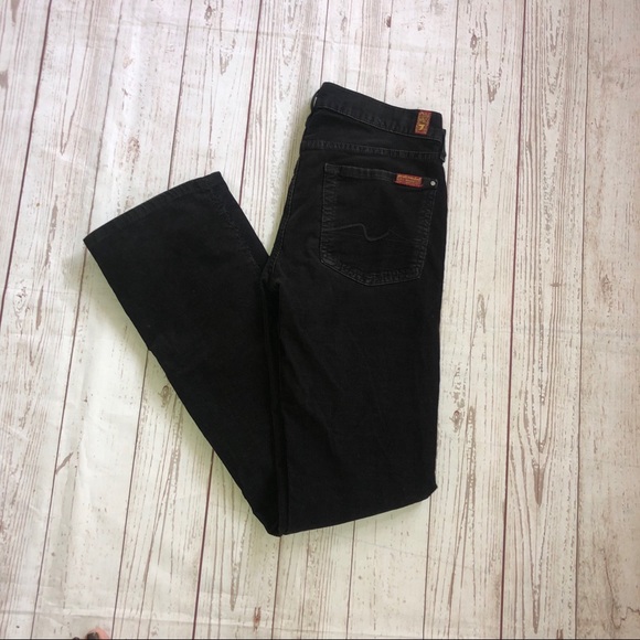7 For All Mankind Pants - 7 for all mankind black corduroy bootcut size 27